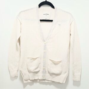 Abercrombie Kids Cream Cardigan Sweater